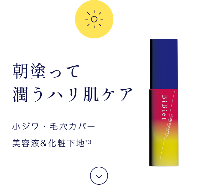 朝塗って潤うハリ肌ケア
